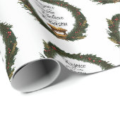 Verheug u en geloof de geboorte cadeaupapier (Rol Hoek)