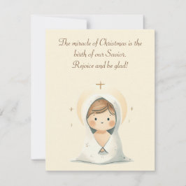 Verheug u en wees blij! Kerstgroetkaart Kaart