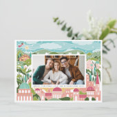 Verheug u in Bethlehem Religieuze Kerstfoto Feestdagenkaart (Staand voorkant)