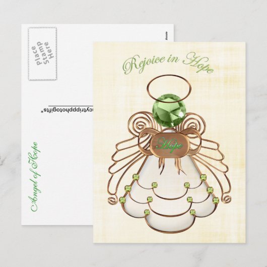 Verheug u in de hoop - Kerst Engel van de Hoop Feestdagenkaart (Voorkant / Achterkant)