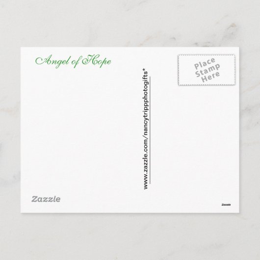 Verheug u in de hoop - Kerst Engel van de Hoop Feestdagenkaart (Achterkant)