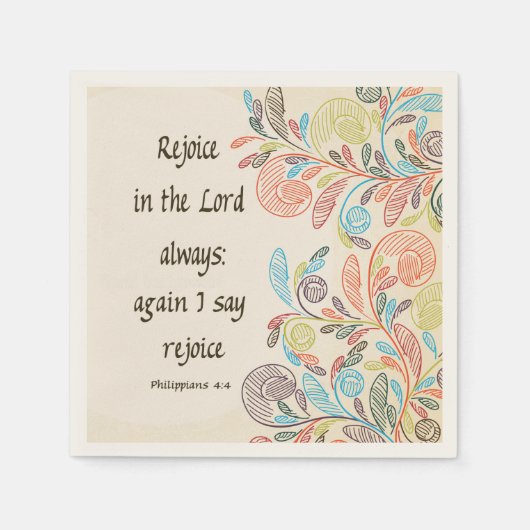Verheug u in de Lord Napkins Servetten (Voorkant)