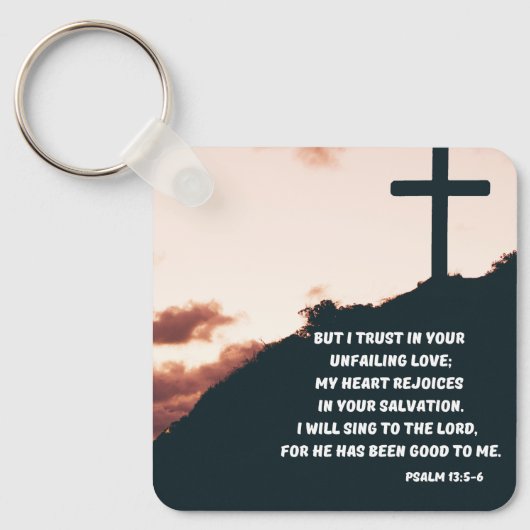 Verheug u in Gods onaflatende liefde Psalmen Bijbe Sleutelhanger (Voorkant)