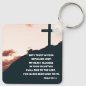 Verheug u in Gods onaflatende liefde Psalmen Bijbe Sleutelhanger (Achterkant)