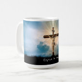 Verheug u in hem koffiemok (Voorkant links)