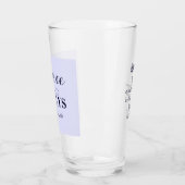 Verheug u in het Bijbelvers Christelijk blauw Glas (Links)