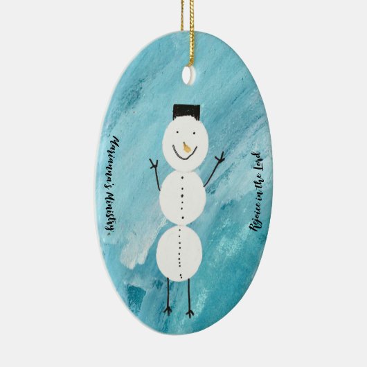 Verheug u in het Lord Snowman Ornament (Rechts)