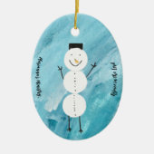Verheug u in het Lord Snowman Ornament (Voorkant)