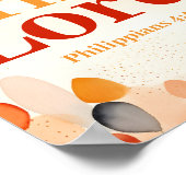 Verheug u op de Christelijke muurschildering van L Poster (Hoek)