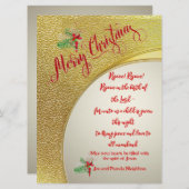 Verheug u op de Kaart van Kerstmis 6,5 inch x 8,7  (Voorkant / Achterkant)