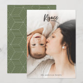 Verheug u op de kerstfoto vakantiepas feestdagenkaart (Voorkant / Achterkant)