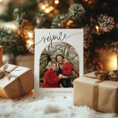 Verheug u op de minimalistische kerstkaart voor he