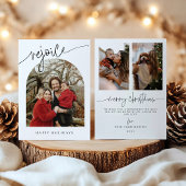 Verheug u op de minimalistische kerstkaart voor he