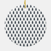 Verheug u op de moderne aangepaste kerstfoto keramisch ornament (Achterkant)