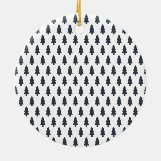 Verheug u op de moderne aangepaste kerstfoto keramisch ornament (Achterkant)