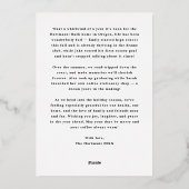 Verheug u op stijlvolle scriptoverlay 1-Photo Chri Folie Feestdagenkaart (Achterkant)