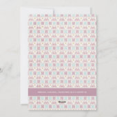 Verheug u over Christelijk kerstpatroon vakantiefo Feestdagenkaart (Achterkant)