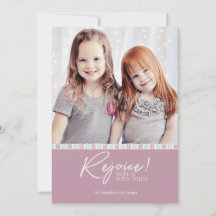 Verheug u over Christelijk kerstpatroon vakantiefo