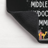 Verheug u over de geboorte van een bruin gevild Mi Muismat (Hoek)