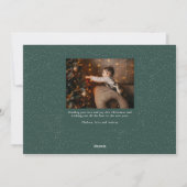 Verheug u over elegante handbeletterde religieuze  feestdagenkaart (Achterkant)