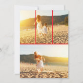 :Verheug u" Religieuze kerstfoto Feestdagenkaart (Achterkant)