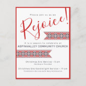 Verheug u | Slavische volskunst Poinsettia Briefkaart (Voorkant)