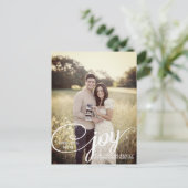 Verheugend op de aankondiging van Christmas Baby Briefkaart (Staand voorkant)