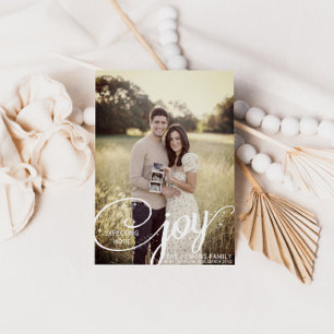 Verheugend op de aankondiging van Christmas Baby Briefkaart