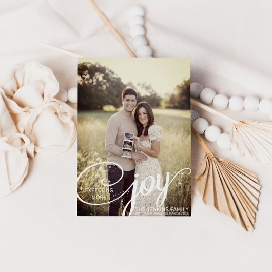 Verheugend op de aankondiging van Christmas Baby Briefkaart