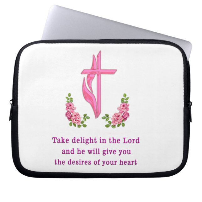 verheugt u in de Heer Laptop Sleeve (Voorkant)