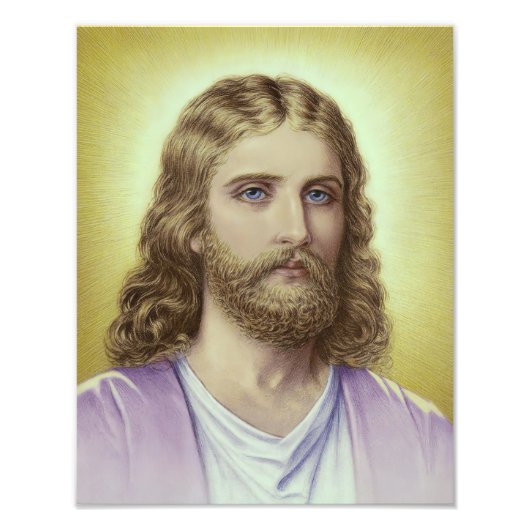 Verheven Meester Jezus Christus Foto Afdruk (Voorkant)