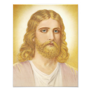 Verheven Meester Jezus Christus Foto Afdruk