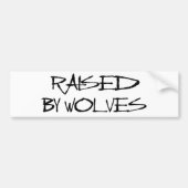 Verhit door wolven bumpersticker (Voorkant)