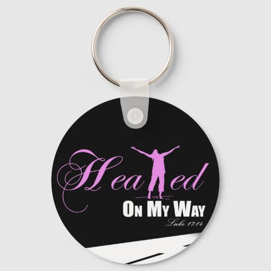 Verhit op mijn manier (roze en zwarte) Sleutelhang Sleutelhanger (Voorkant)