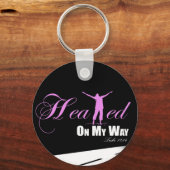 Verhit op mijn manier (roze en zwarte) Sleutelhang Sleutelhanger (Voorkant)