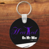 Verhit op mijn Way Paars/Black Sleutelhanger (Voorkant)