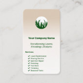Verhogen van levensstijlen Custom Lawn Care Visitekaartje (Voorkant)