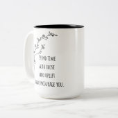 Verhogen van verbindingen tweekleurige koffiemok (Voorkant links)