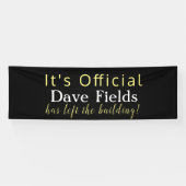 Verhoging gebouw verlaten spandoek (Horizontaal)