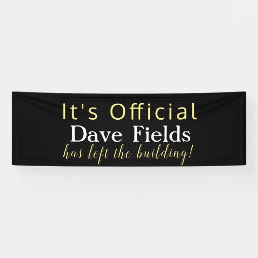 Verhoging gebouw verlaten spandoek (Horizontaal)