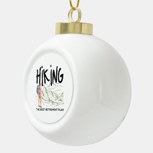 Verhoging - het beste pensioenplan veroveren keramische bal ornament (Rechts)