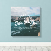 Verhoging kustland #3 (12x12) canvas afdruk (Insitu (Houten vloer))