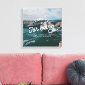 Verhoging kustland #3 (12x12) canvas afdruk (Insitu (Woonkamer))