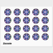 Verhoging van de frequentie ronde sticker (Vel)