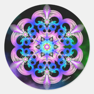 Verhoging van de frequentie ronde sticker