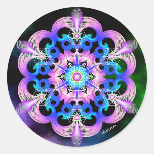 Verhoging van de frequentie ronde sticker (Voorkant)
