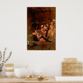 Verhoging van de herders door Caravaggio Poster (Keuken)