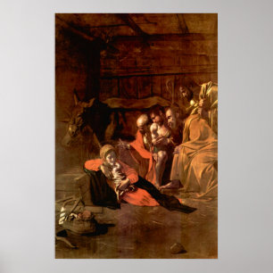 Verhoging van de herders door Caravaggio Poster
