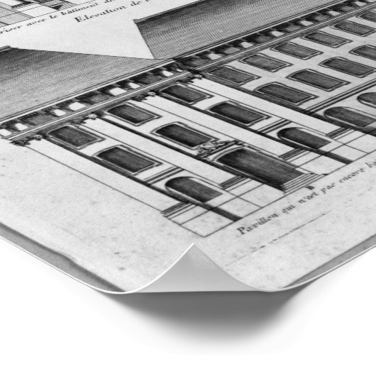 Verhoging van de "Hopital des Enfants"-forel Poster (Hoek)