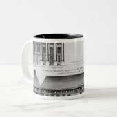 Verhoging van de "Hopital des Enfants"-forel Tweekleurige Koffiemok (Voorkant links)